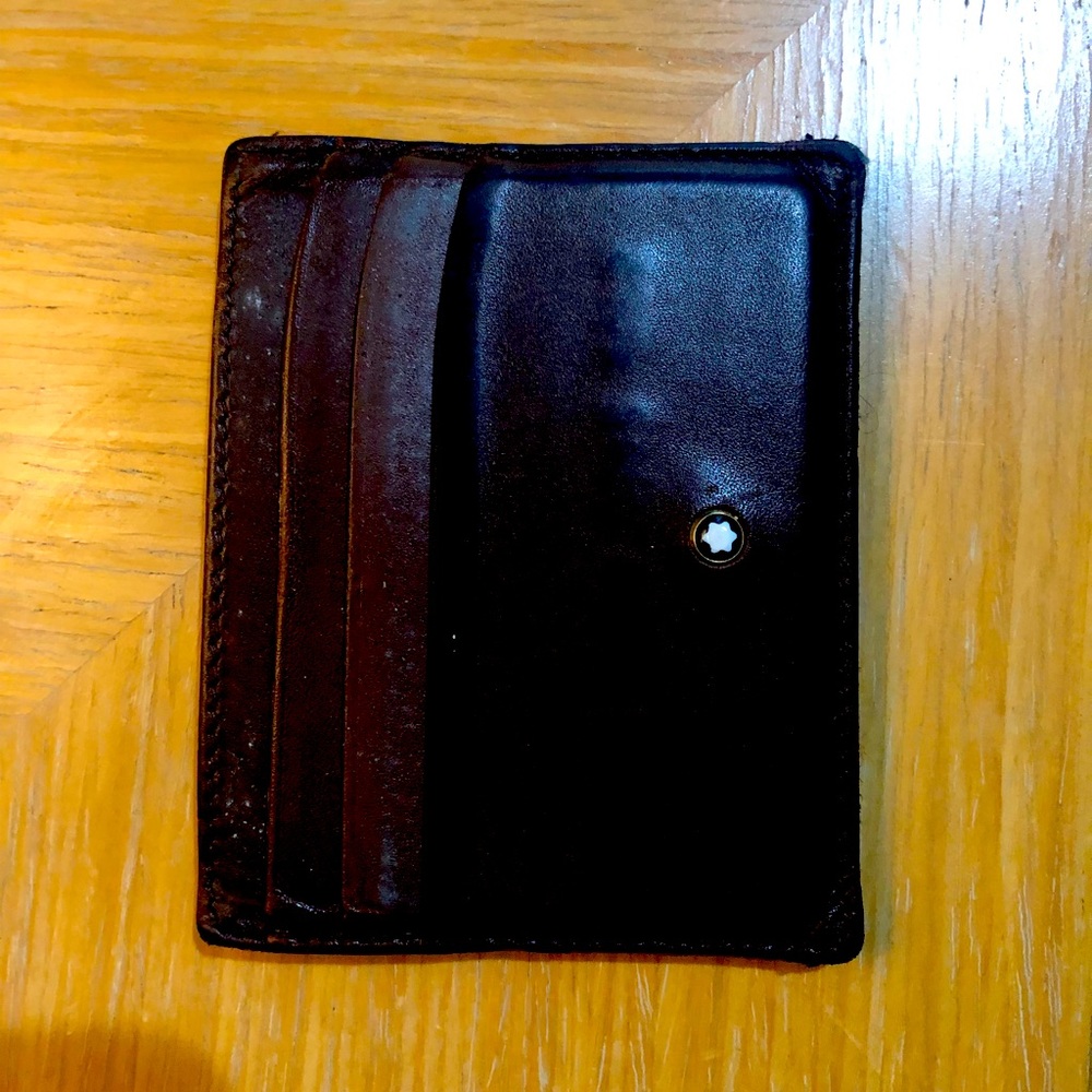Montblanc leather card case